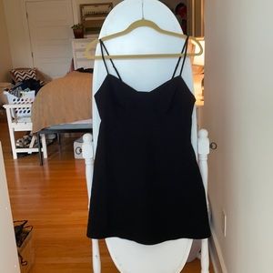 Black 90s Style Strap Dress